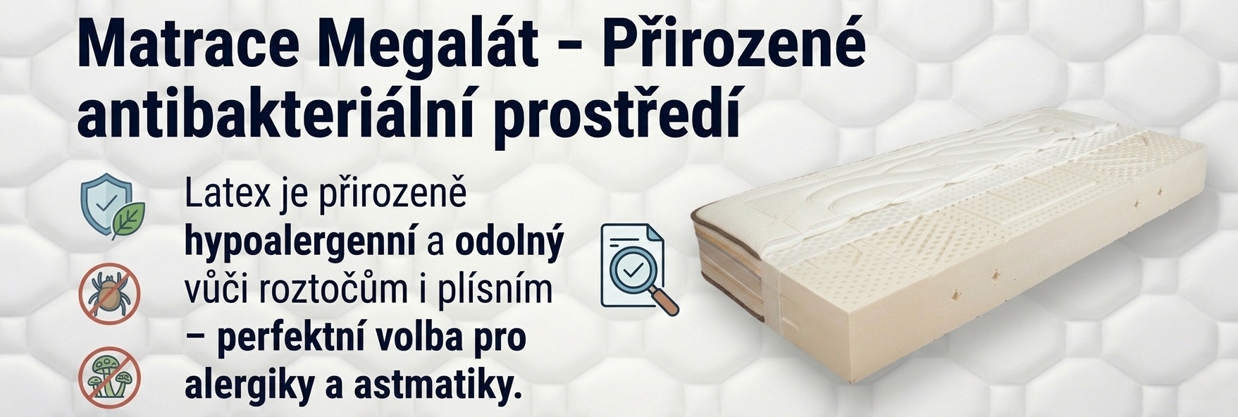 Megalat latexová matrace